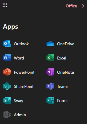 Office 365 App Launcher